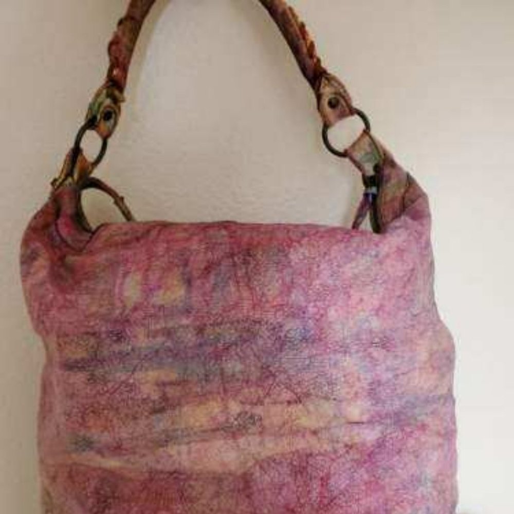 Balenciaga pink blue purple gray graffiti classic giant day city bag work agneau - Picture 11 of 14